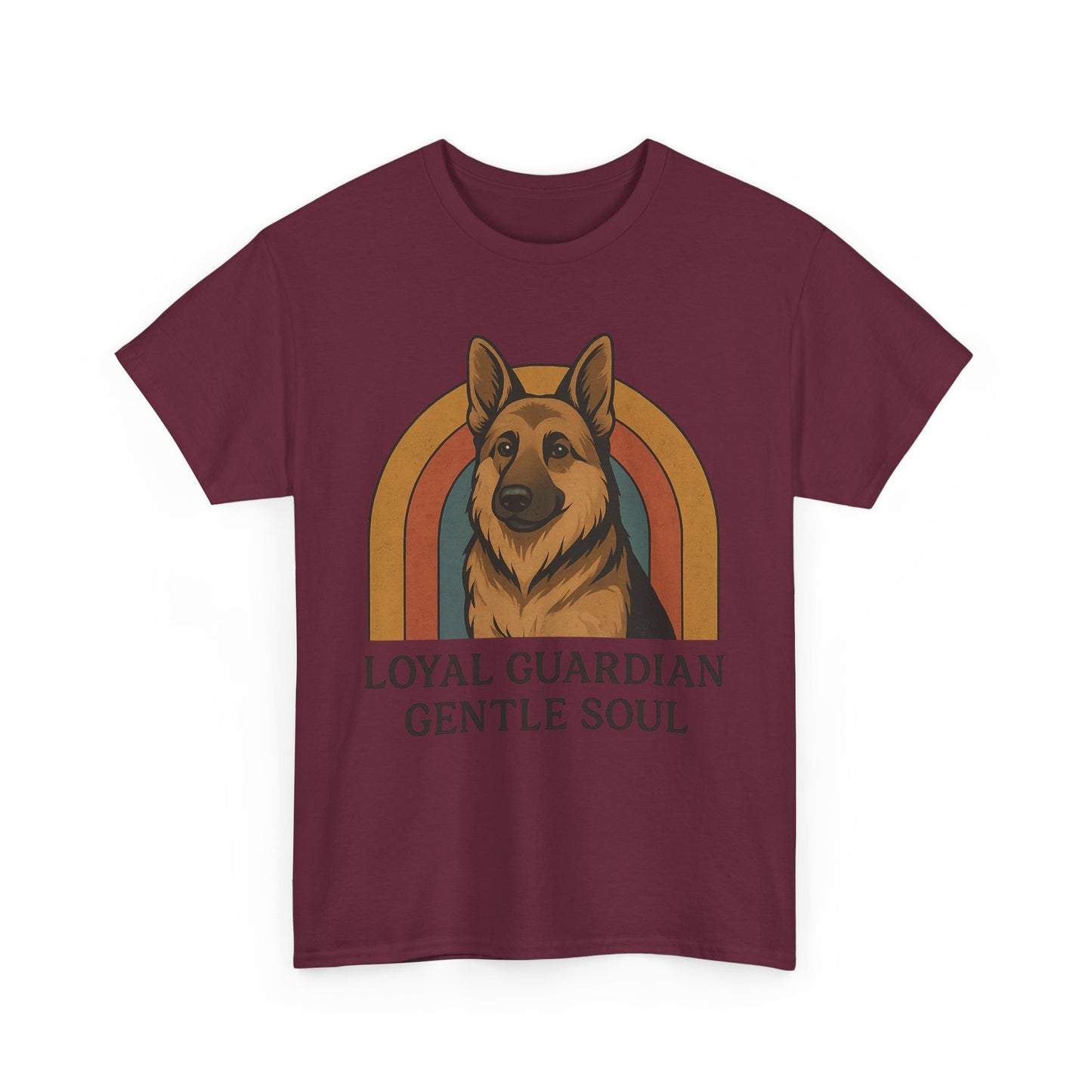 German Shepherd, Loyal Guardian Tee - Unisex Heavy Cotton Shirt, Perfect for Dog Lovers, Animal Lovers, Casual Wear