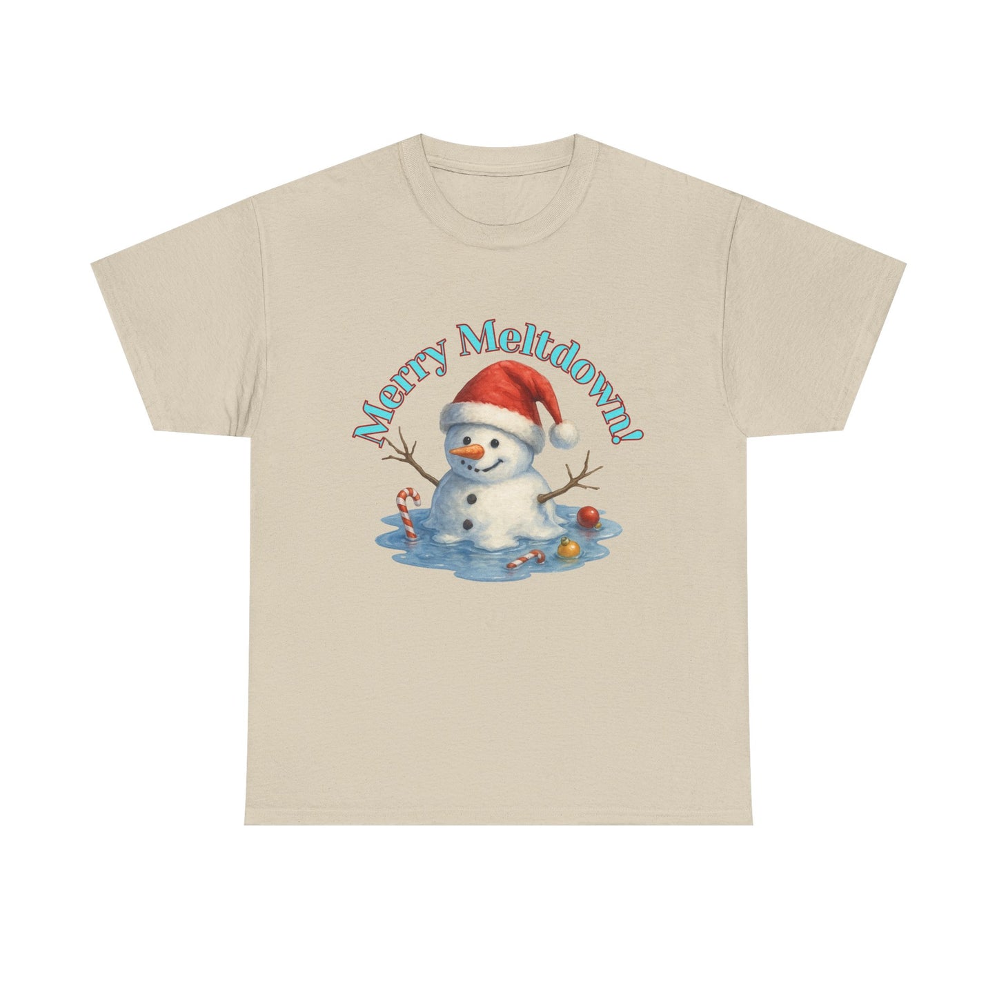 Holiday Snowman Unisex Tee - Merry Meltdown Christmas T-Shirt