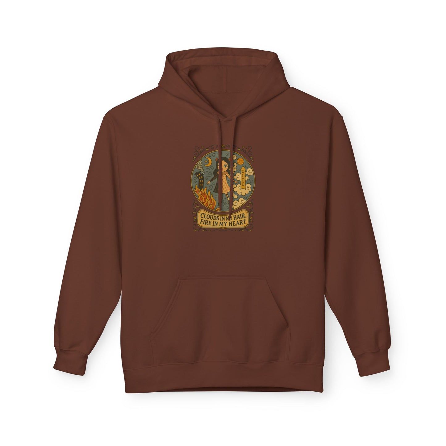 Fleece Hoodie Angel Devil Moonwoven by Luna