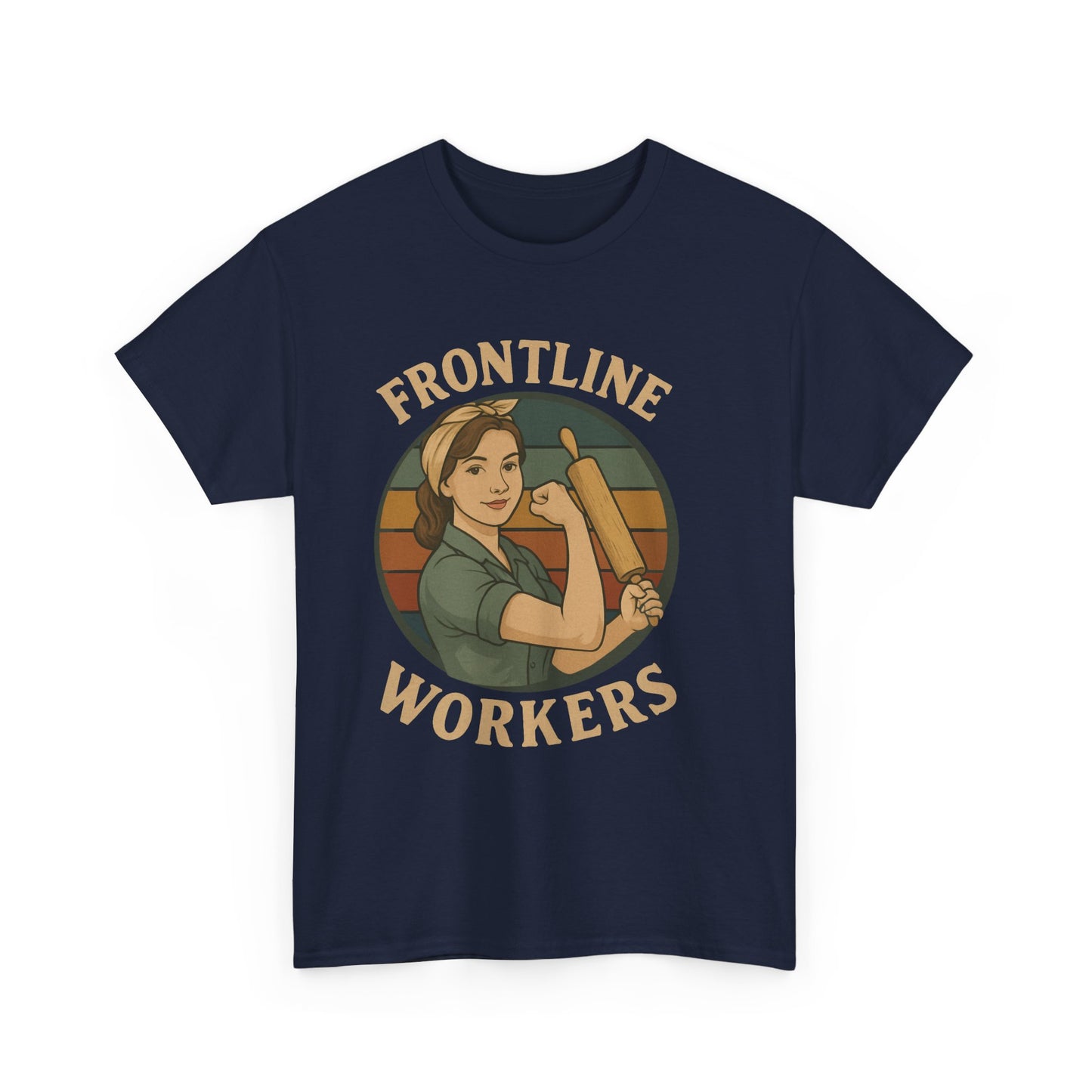 Frontline Workers Unisex Heavy Cotton Tee, Support Essential Workers Shirt, Gratitude Apparel, Healthcare Hero Gift, Everyday Comfort Tee