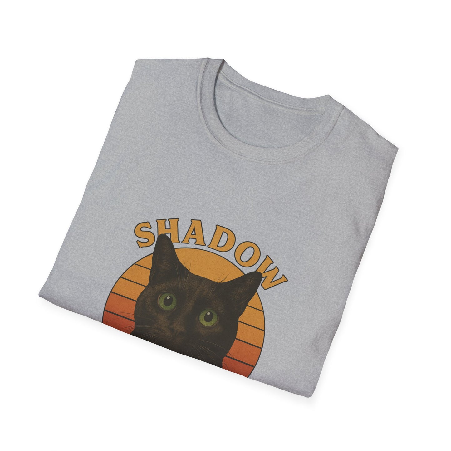 Shadow Guardian ,Black Cat T-Shirt | Perfect Gift for Cat Lovers, Halloween, Cozy Wear, Pet Enthusiasts, Unisex Style
