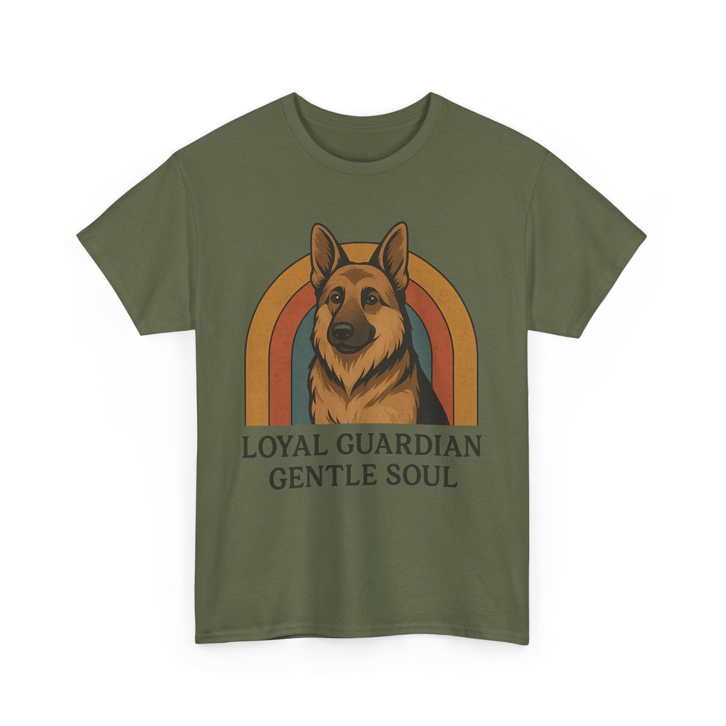 German Shepherd, Loyal Guardian Tee - Unisex Heavy Cotton Shirt, Perfect for Dog Lovers, Animal Lovers, Casual Wear