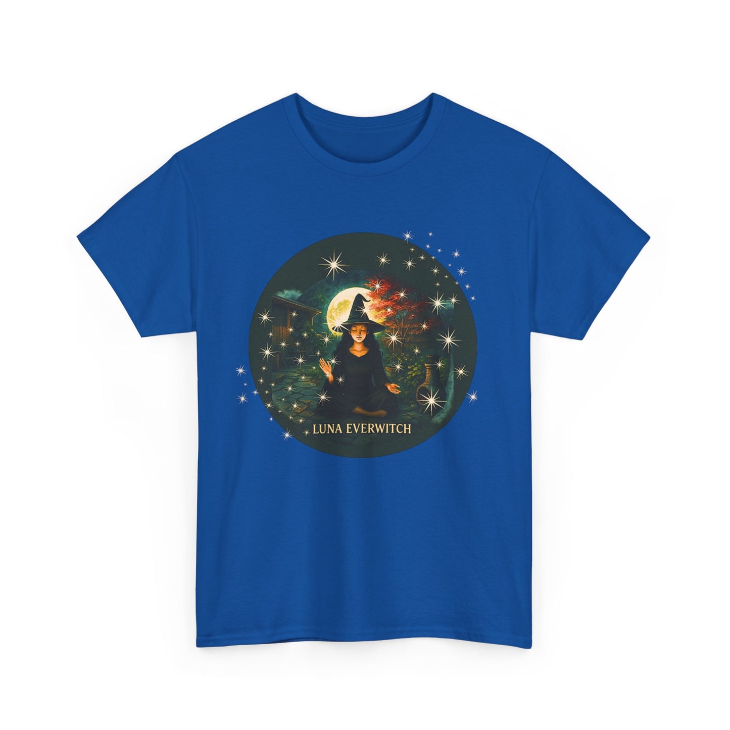 Backyard Manifestations with Luna Everwitch ,Heavy Cotton Tee, Unisex Starry T-Shirt, Celestial Aesthetic Shirt,