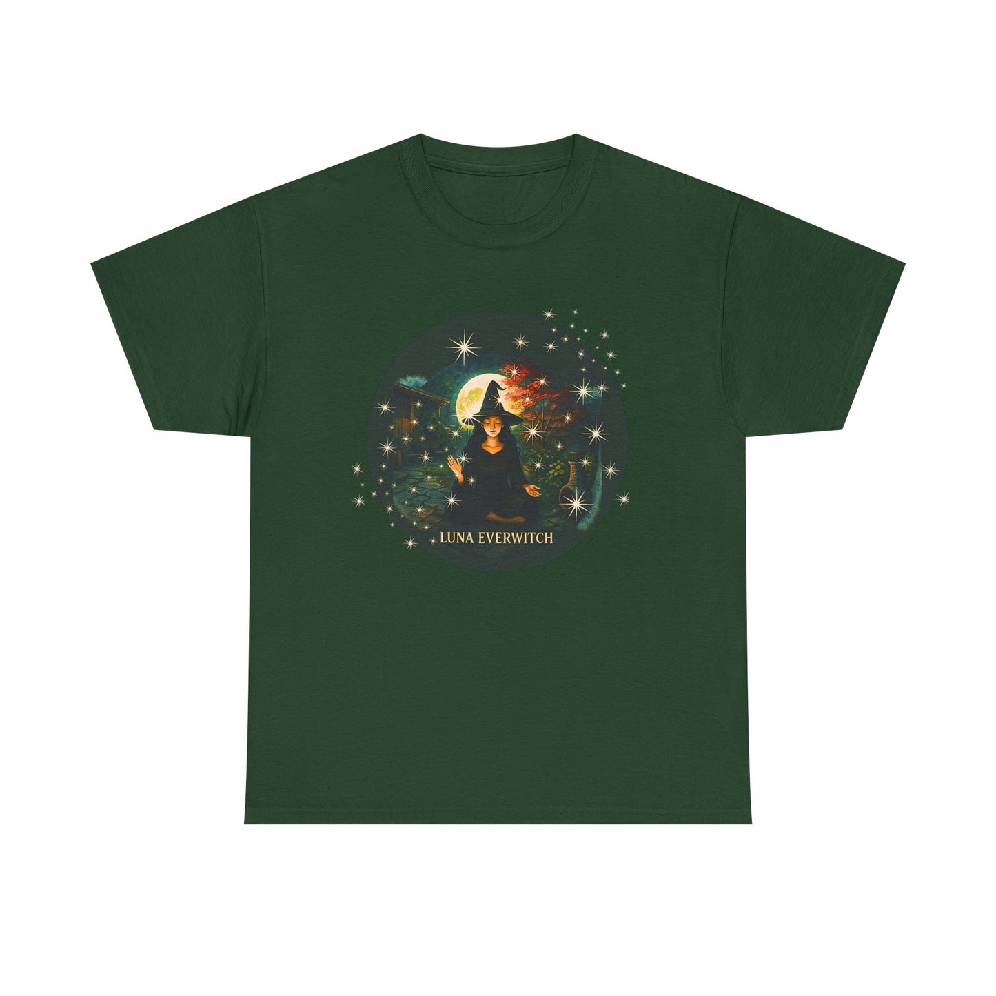 Backyard Manifestations with Luna Everwitch ,Heavy Cotton Tee, Unisex Starry T-Shirt, Celestial Aesthetic Shirt,