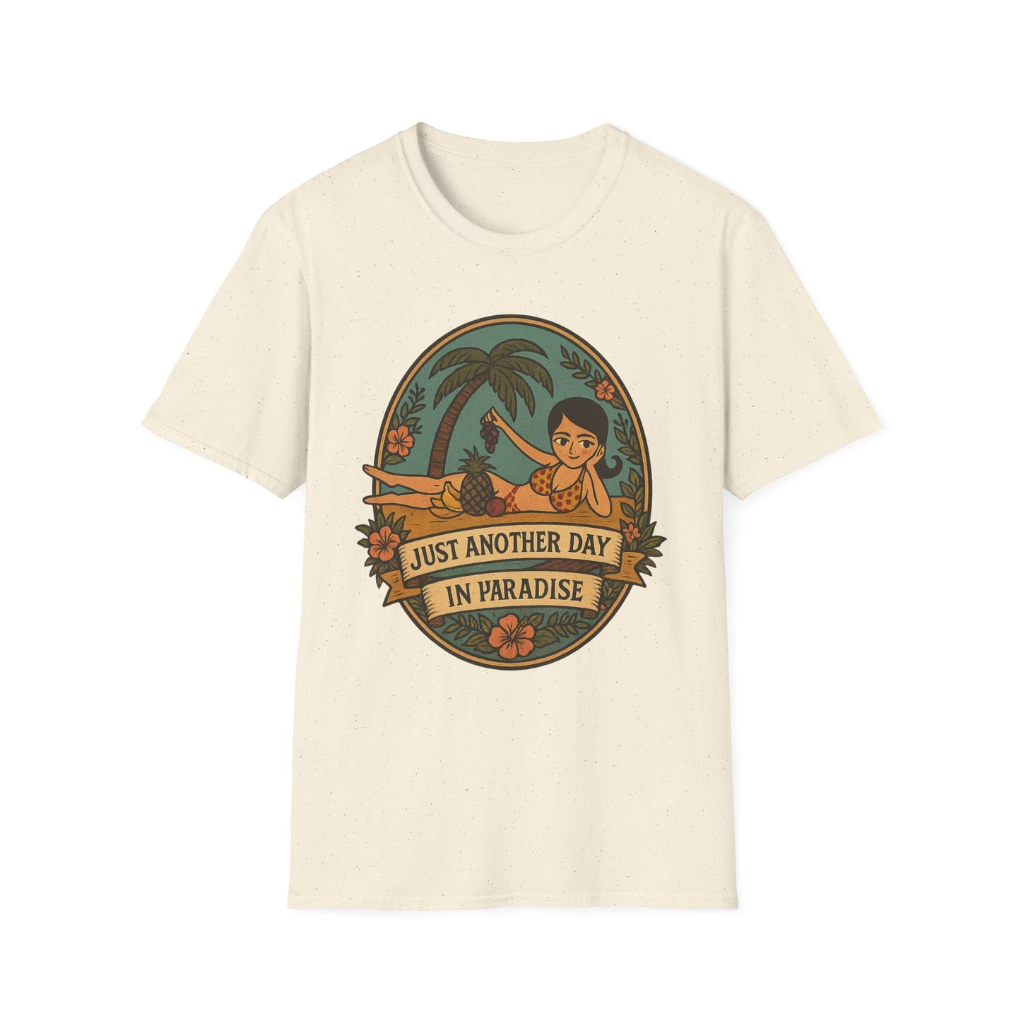 Original Art turned t-shirt, Just Another Day in Paradise Tee | Summer Vibe T-Shirt, Beachwear, Vacation Shirt, Gift for Her, Relaxed Fit