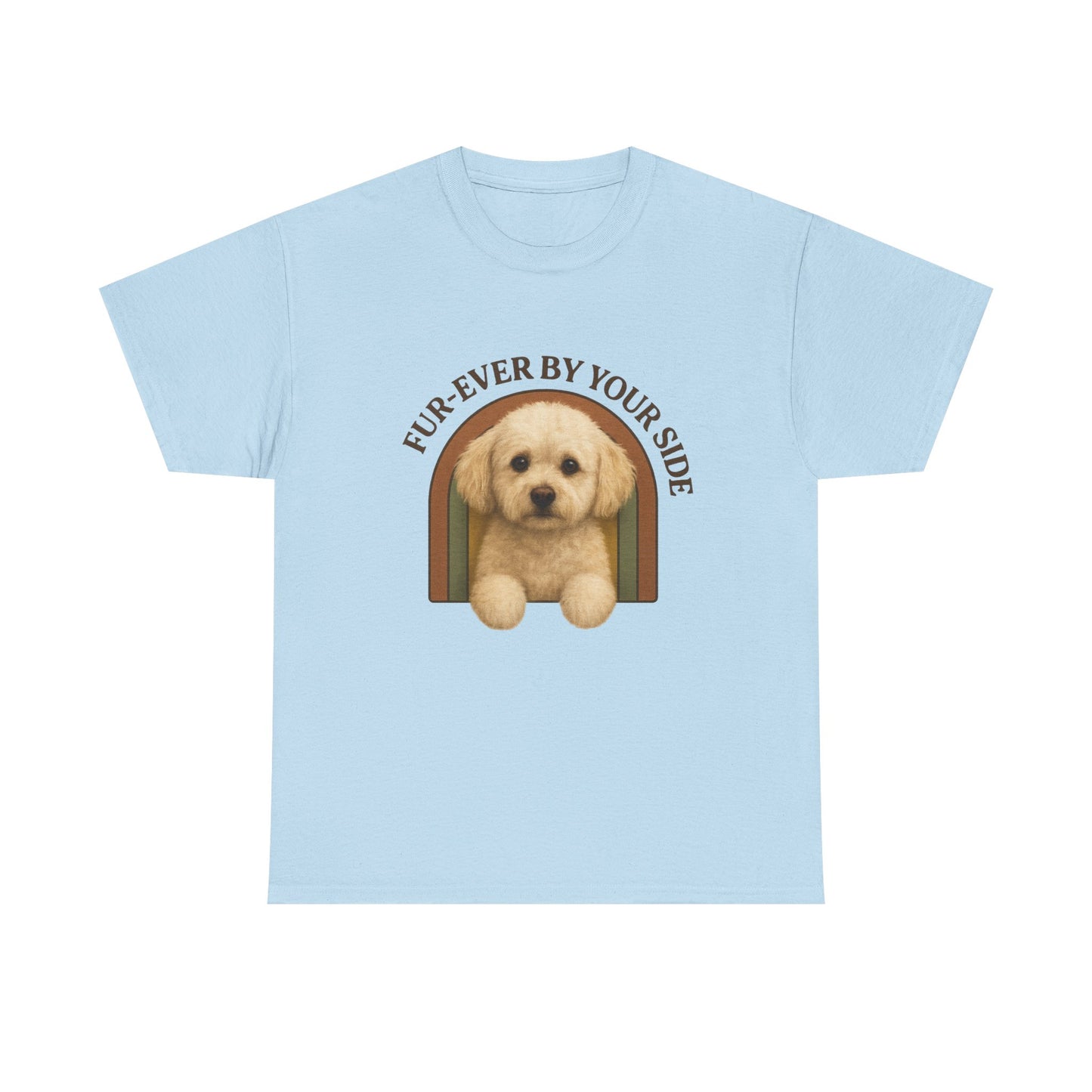 Multi-poo,Lover Tee, Furever By Your Side Shirt, Cute Pet T-Shirt, Gift for Dog Owners, Unisex Cotton Tee