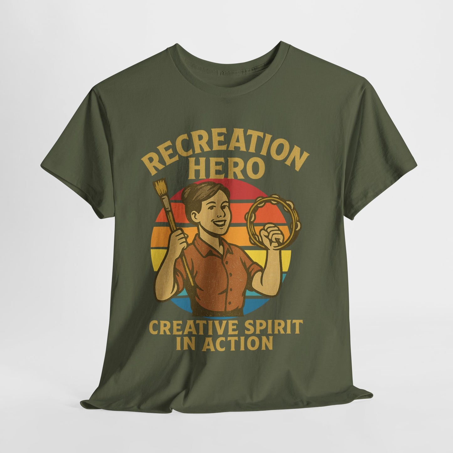 T-Shirt Recreation Hero Unisex Heavy Cotton Tee by Moonwoven by Luna