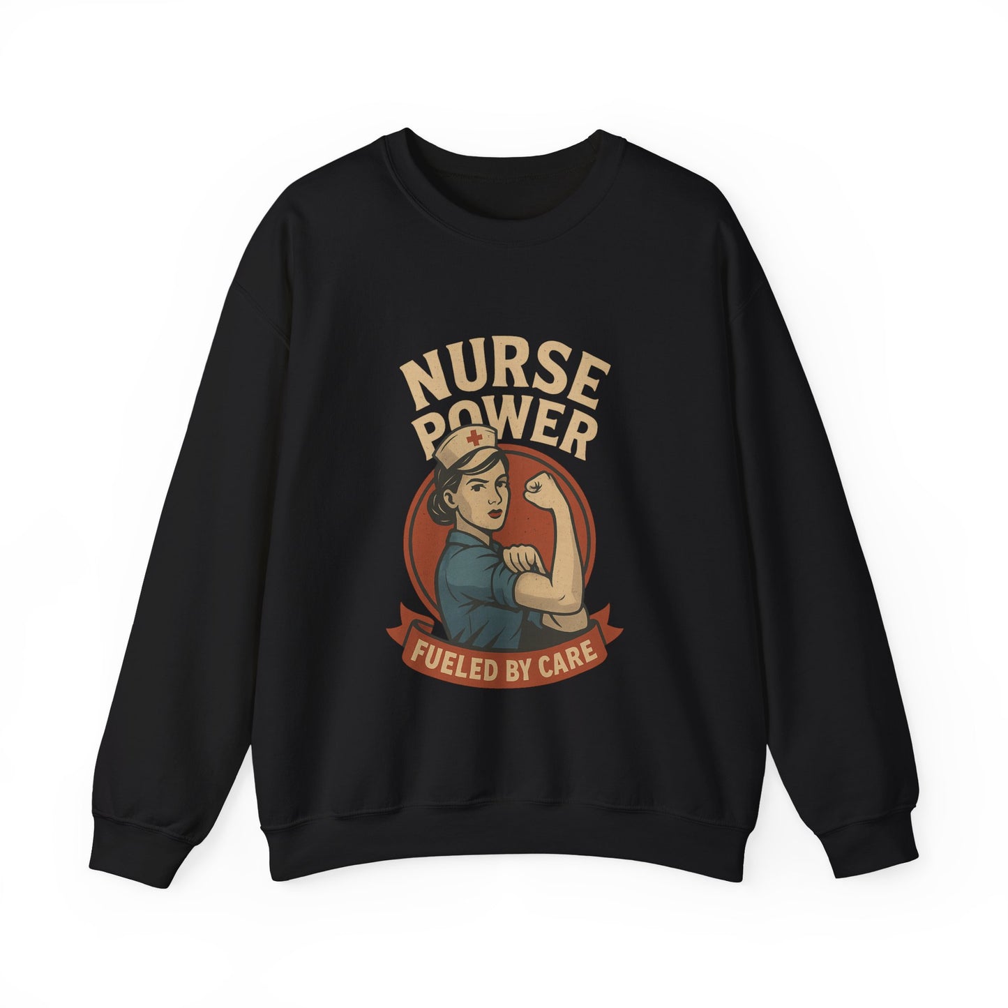 Nurse Power Crewneck Sweatshirt | Unisex Pullover, Nurse Shirt, Healthcare Gift, Medical Apparel, Caregiver Sweatshirt