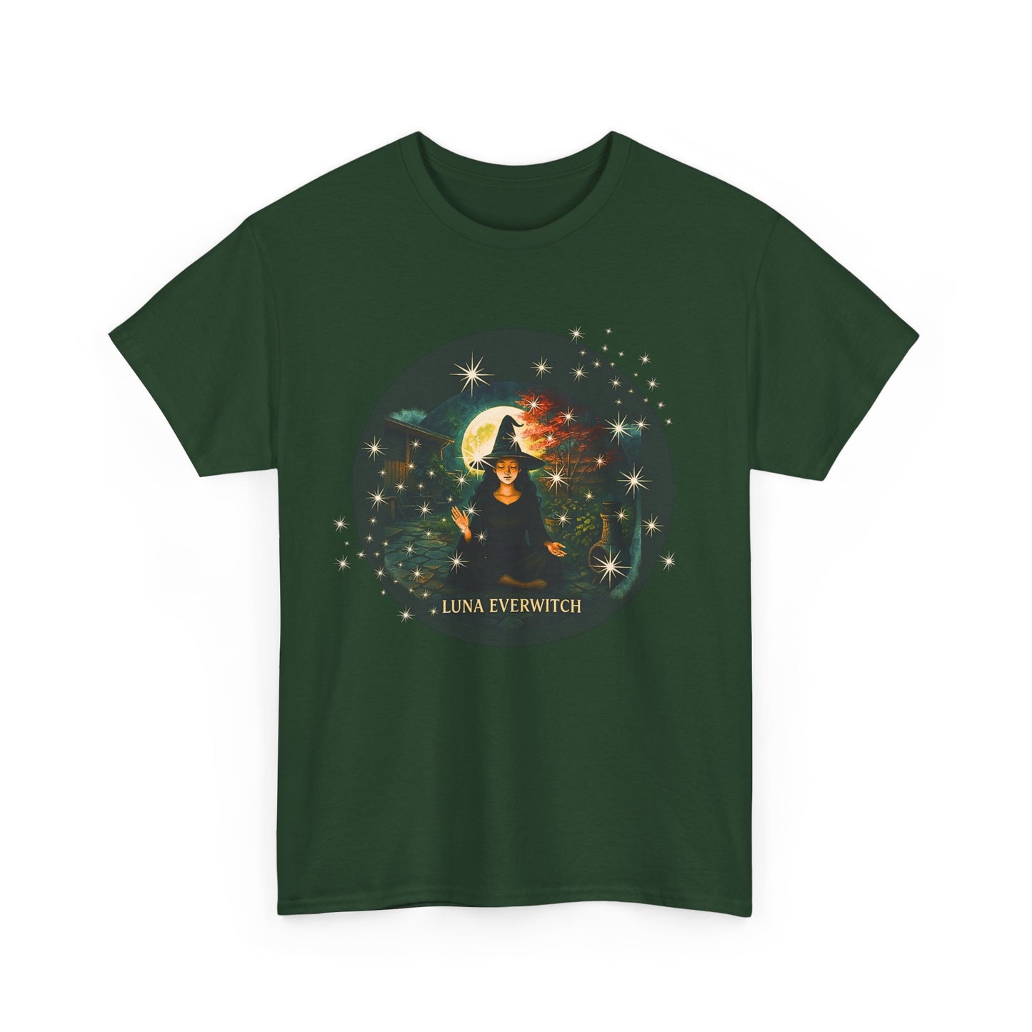 Backyard Manifestations with Luna Everwitch ,Heavy Cotton Tee, Unisex Starry T-Shirt, Celestial Aesthetic Shirt,