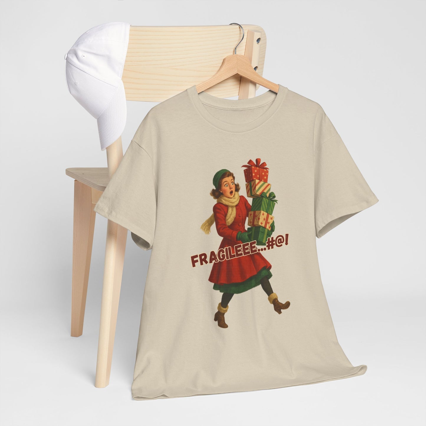 Fragilee@#! Vibtage inspired Christmas Tee