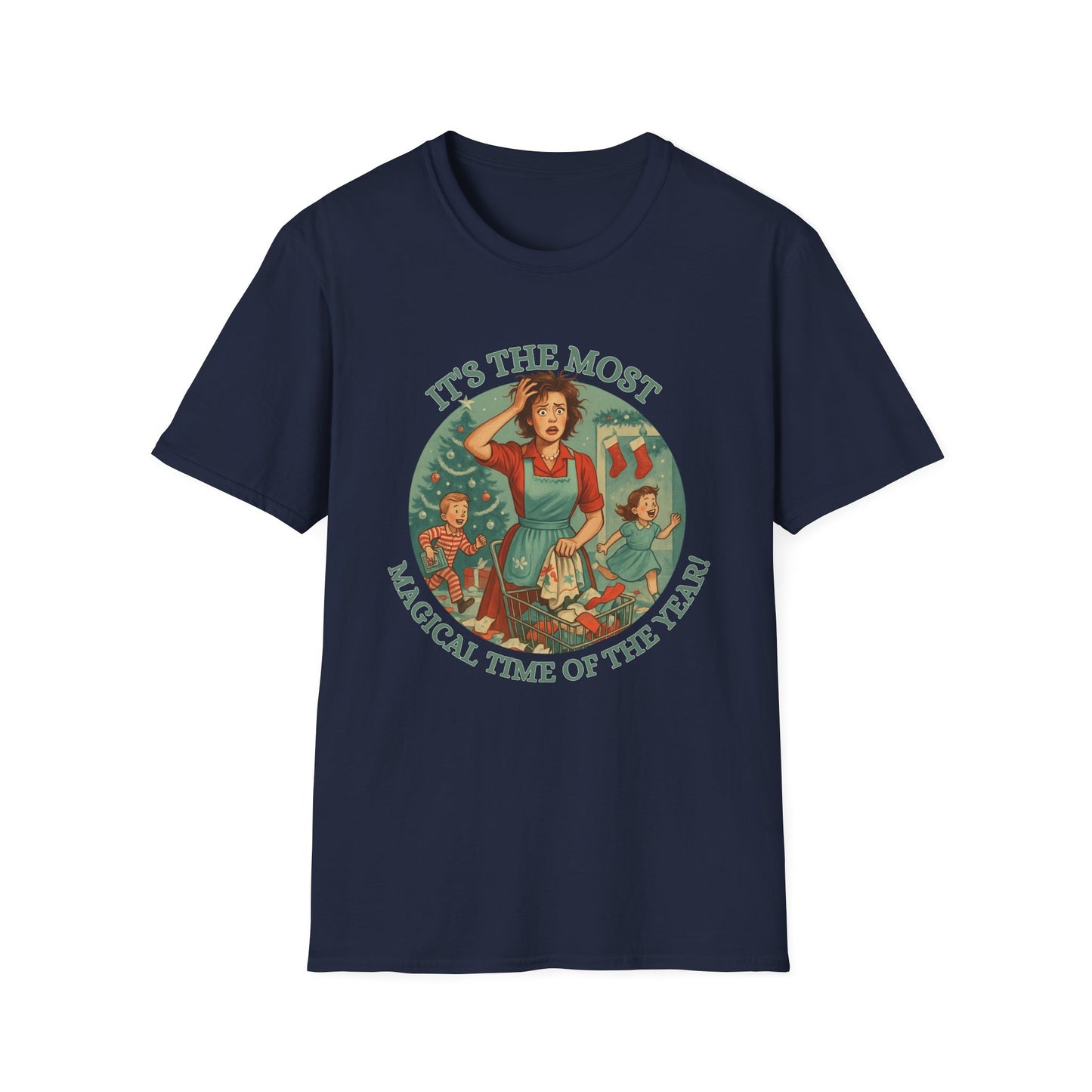 It's The Most Wonderful Time Of The Year, Sarcastic t-shirtSoftstyle T-Shirt, Holiday Gift, Funny Christmas Shirt, Festive Apparel, Unique Christmas Tee