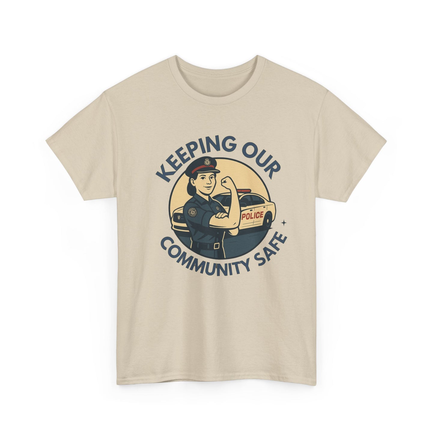 Police female, Community Protector Tee: Celebrate First Responders, Gift for Police Supporters, Law Enforcement Apparel, Casual Wear, Unique Gift Idea