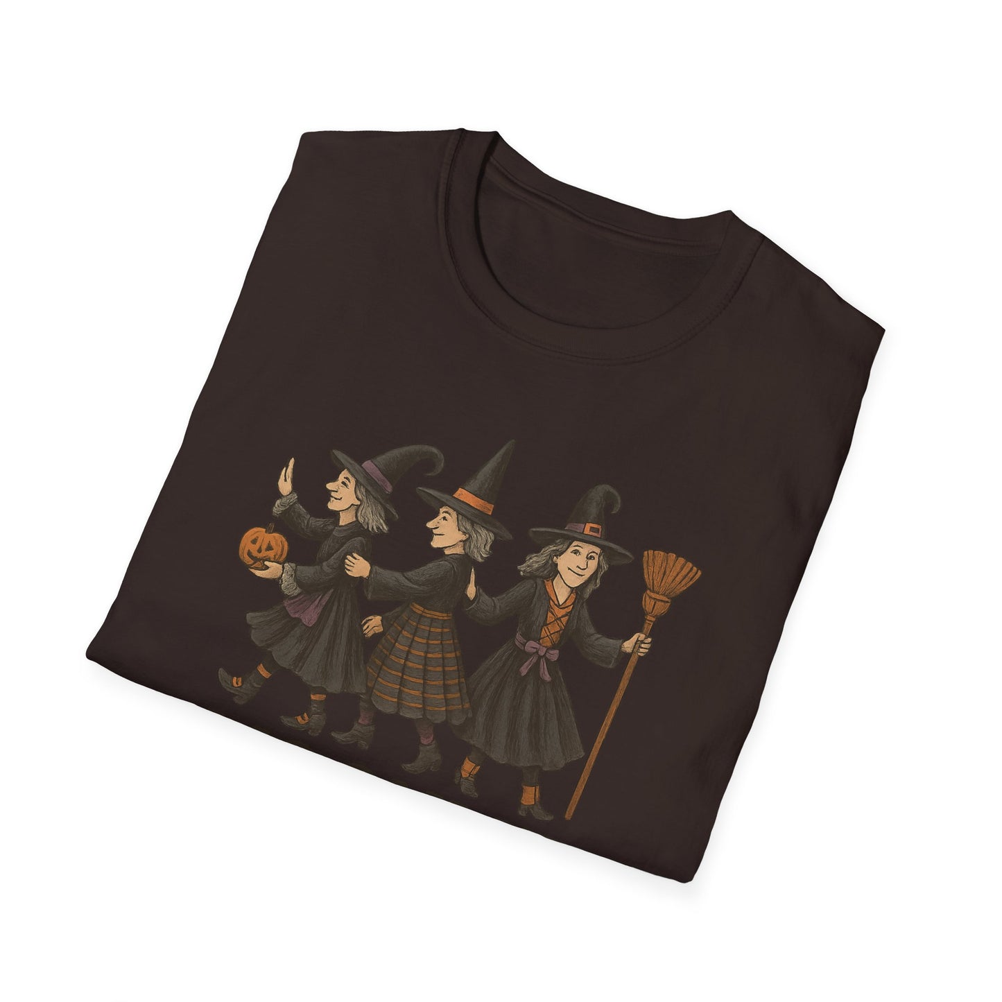 Moonlit Mischief Makers T-Shirt | Halloween, Witch Costume Tee, Unisex Graphic Shirt, Cute Halloween Outfit, Fall Fashion