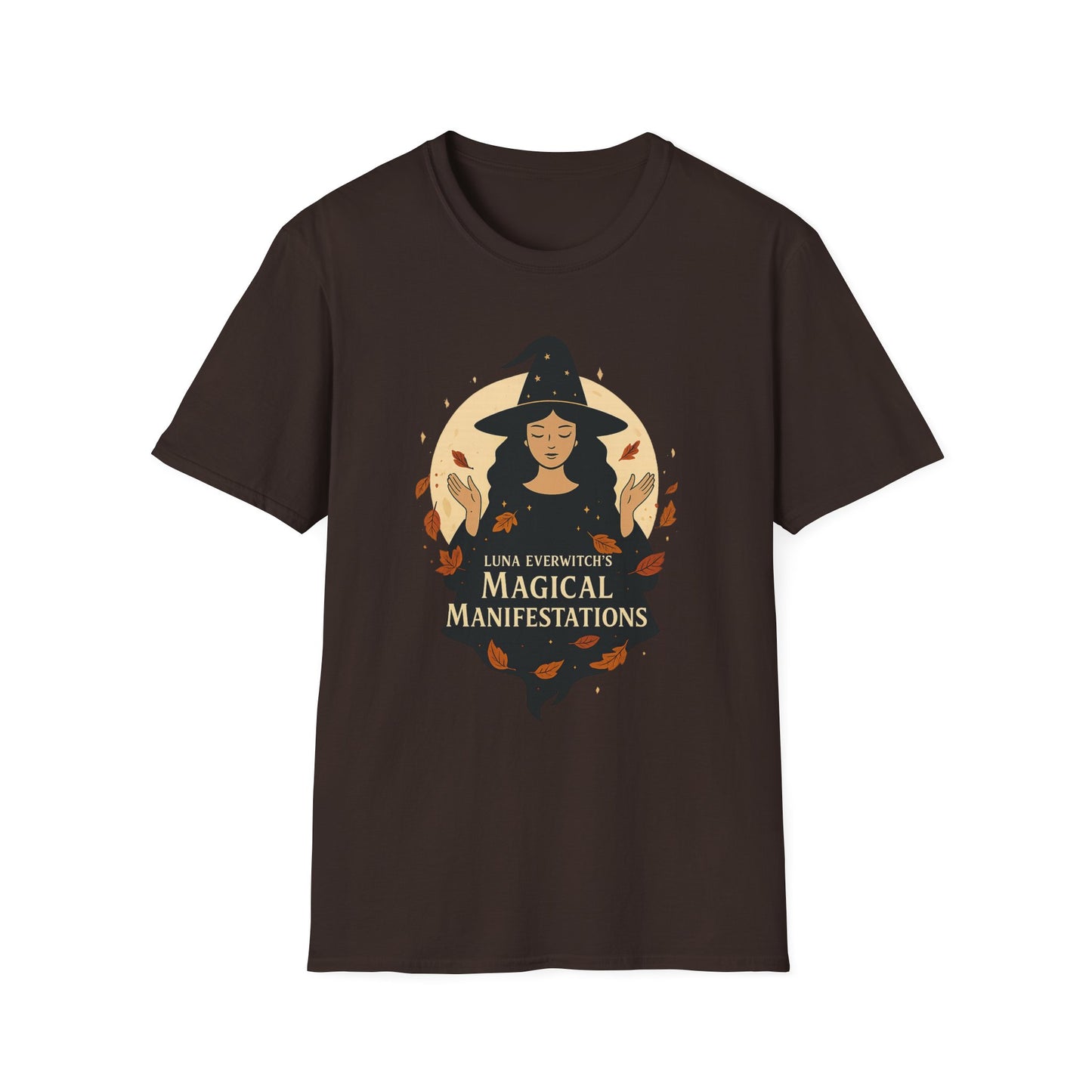 Magical Manifestations T-Shirt, Witchy Tee for Spiritual Vibes, Fall Fashion, Halloween Costume, Gift for Witches, Unisex Softstyle Top