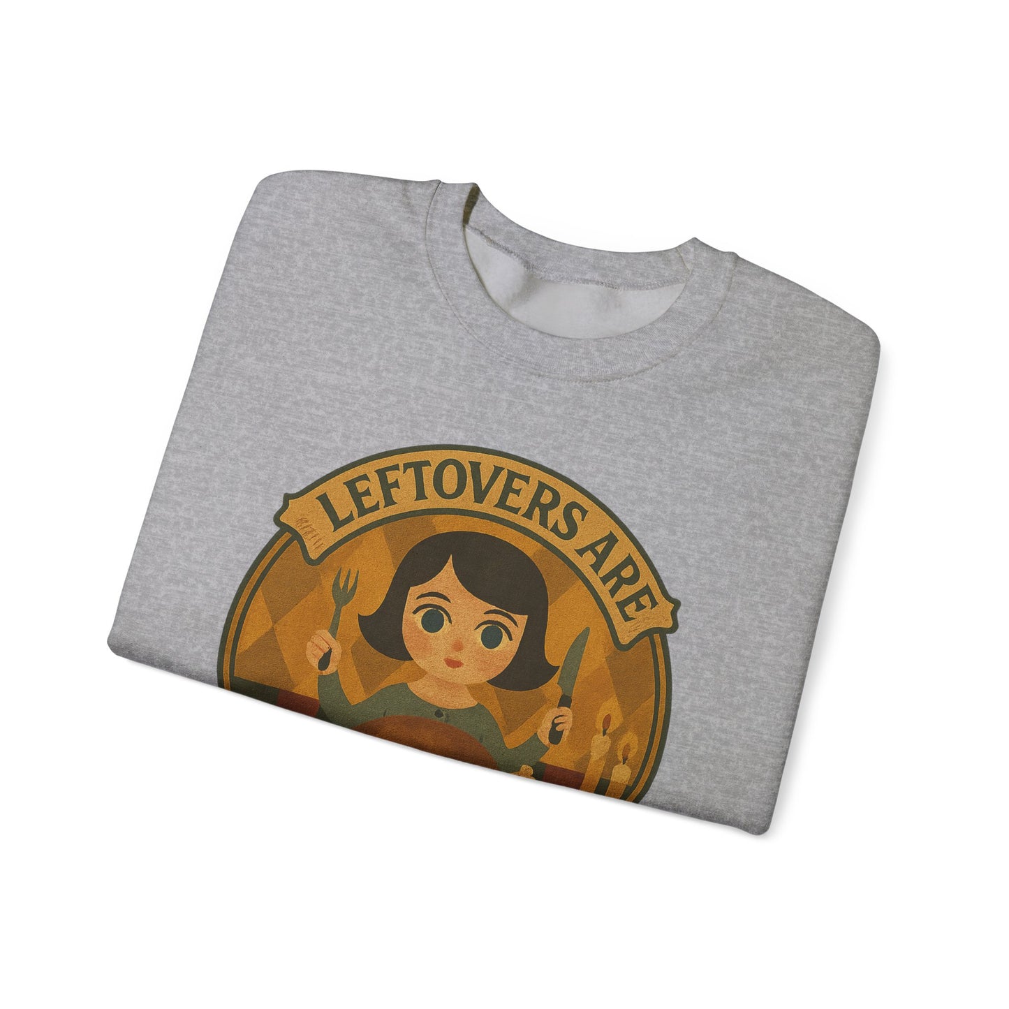 Leftovers Love Language Sweatshirt, Foodie Gift, Original Art Clothing, Moonwoven by Luna, Crewneck Jumper
