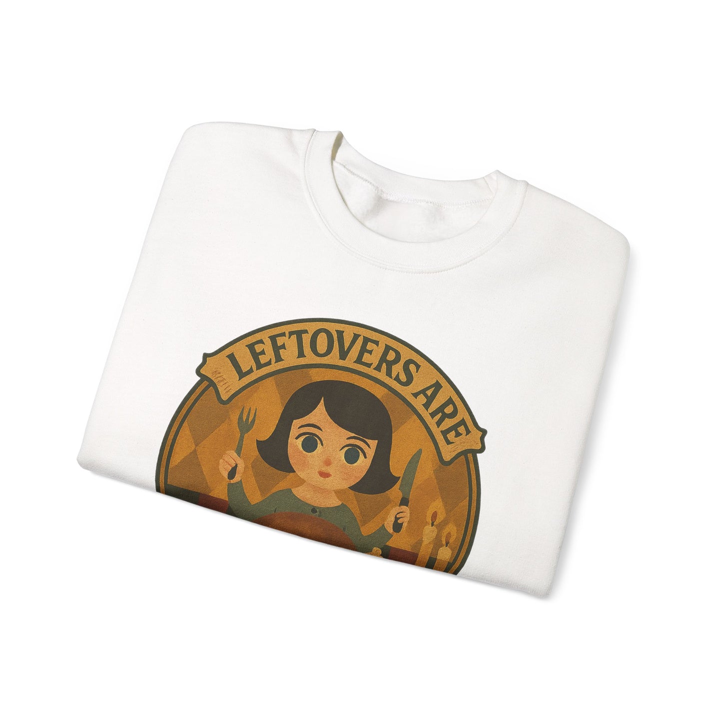 Leftovers Love Language Sweatshirt, Foodie Gift, Original Art Clothing, Moonwoven by Luna, Crewneck Jumper
