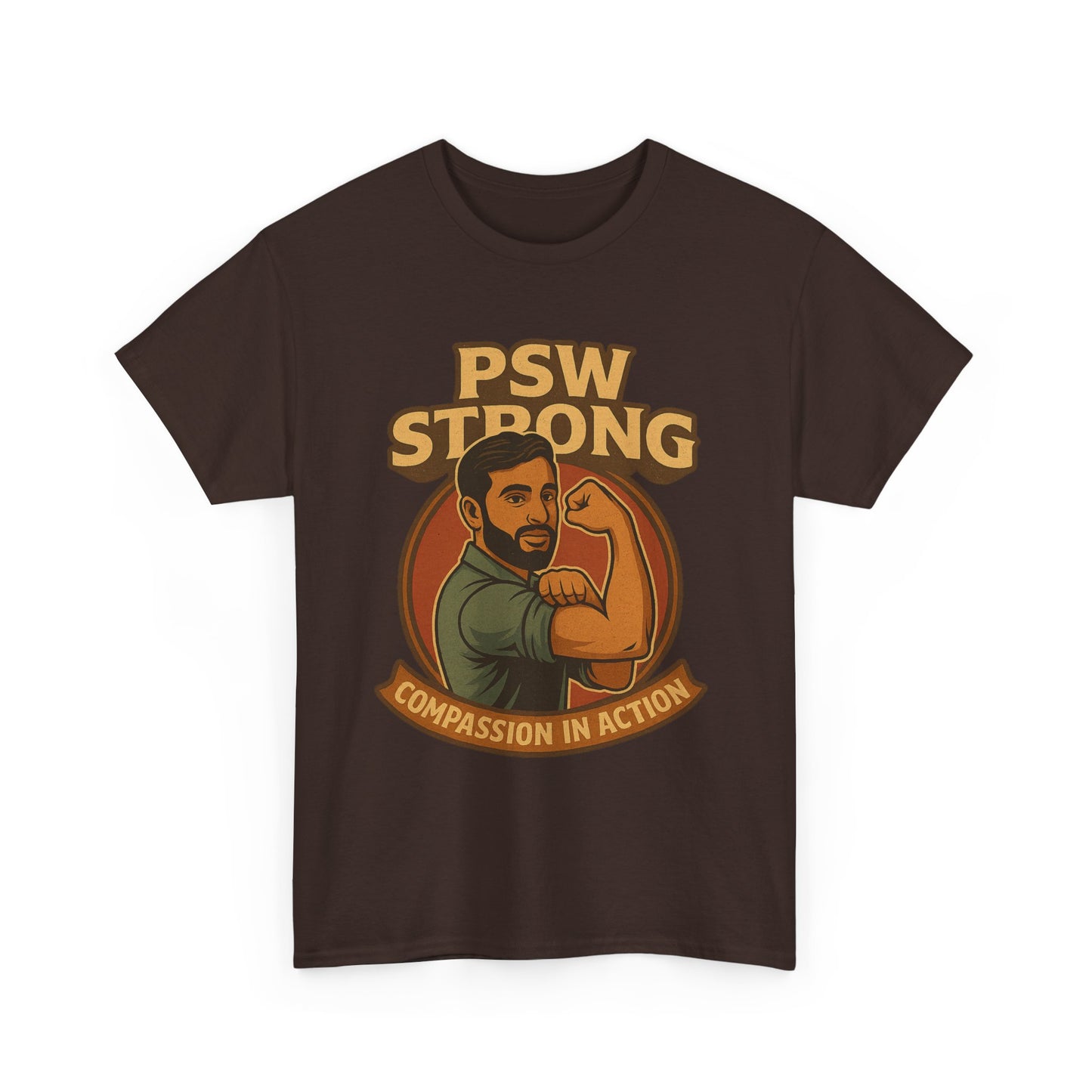 PSW Strong Compassionate Unisex Tee, Motivational Shirt, Gift for Caregivers, Everyday Wear, Empowerment Apparel, Support T-Shirt