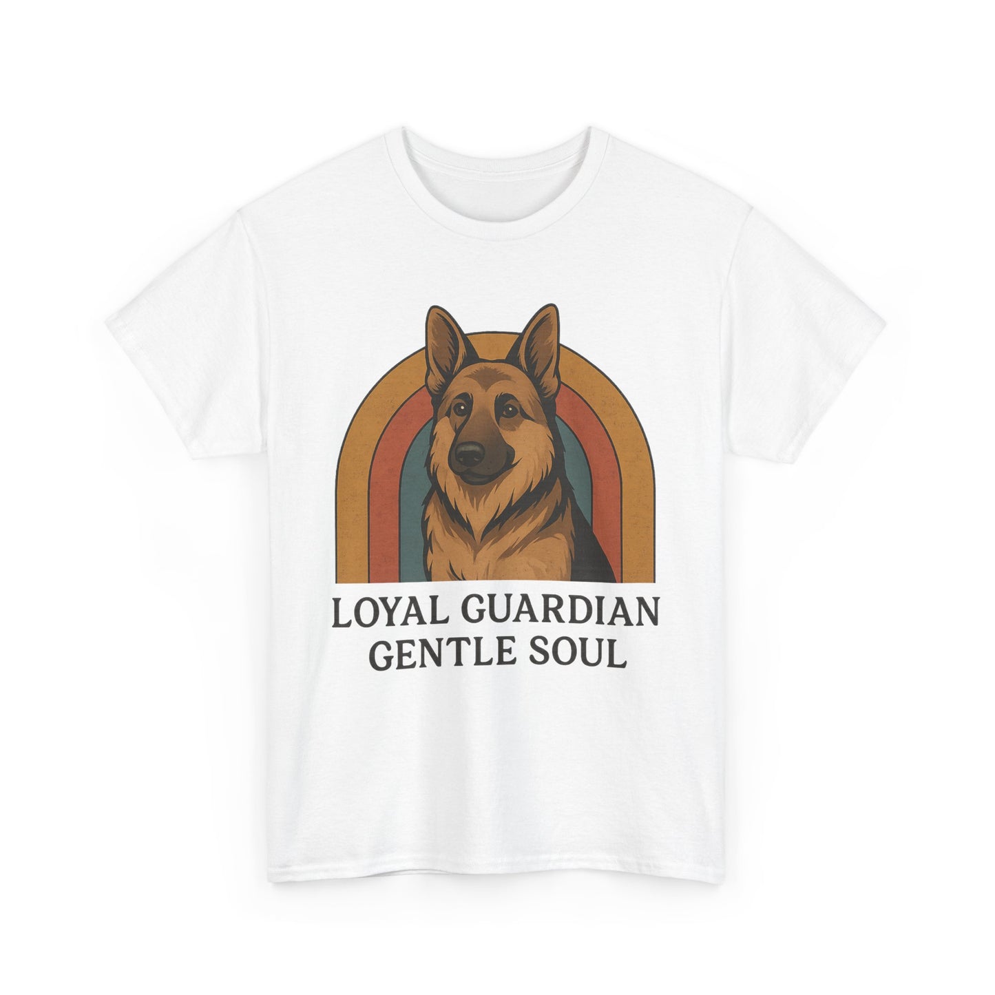 German Shepherd, Loyal Guardian Tee - Unisex Heavy Cotton Shirt, Perfect for Dog Lovers, Animal Lovers, Casual Wear