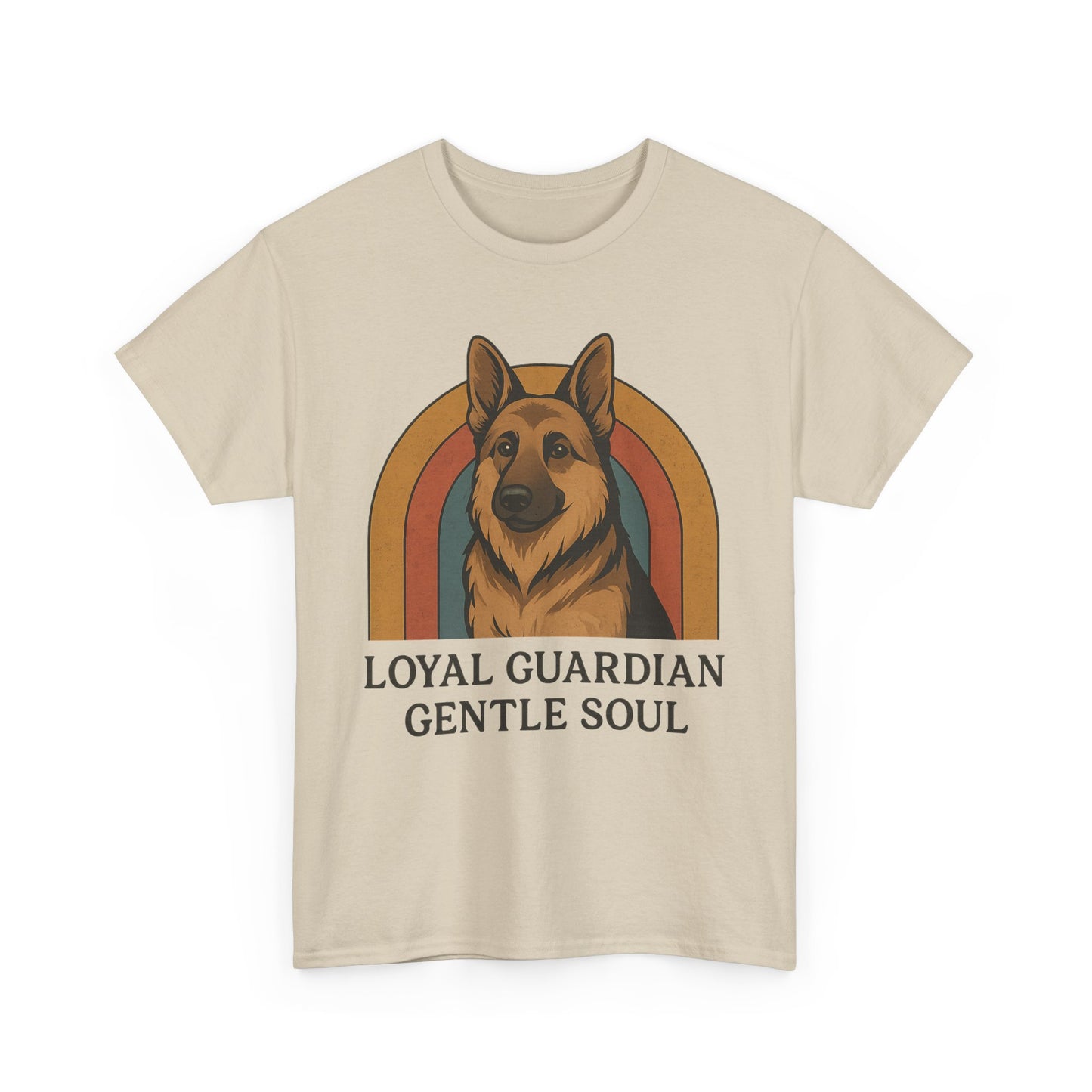 German Shepherd, Loyal Guardian Tee - Unisex Heavy Cotton Shirt, Perfect for Dog Lovers, Animal Lovers, Casual Wear