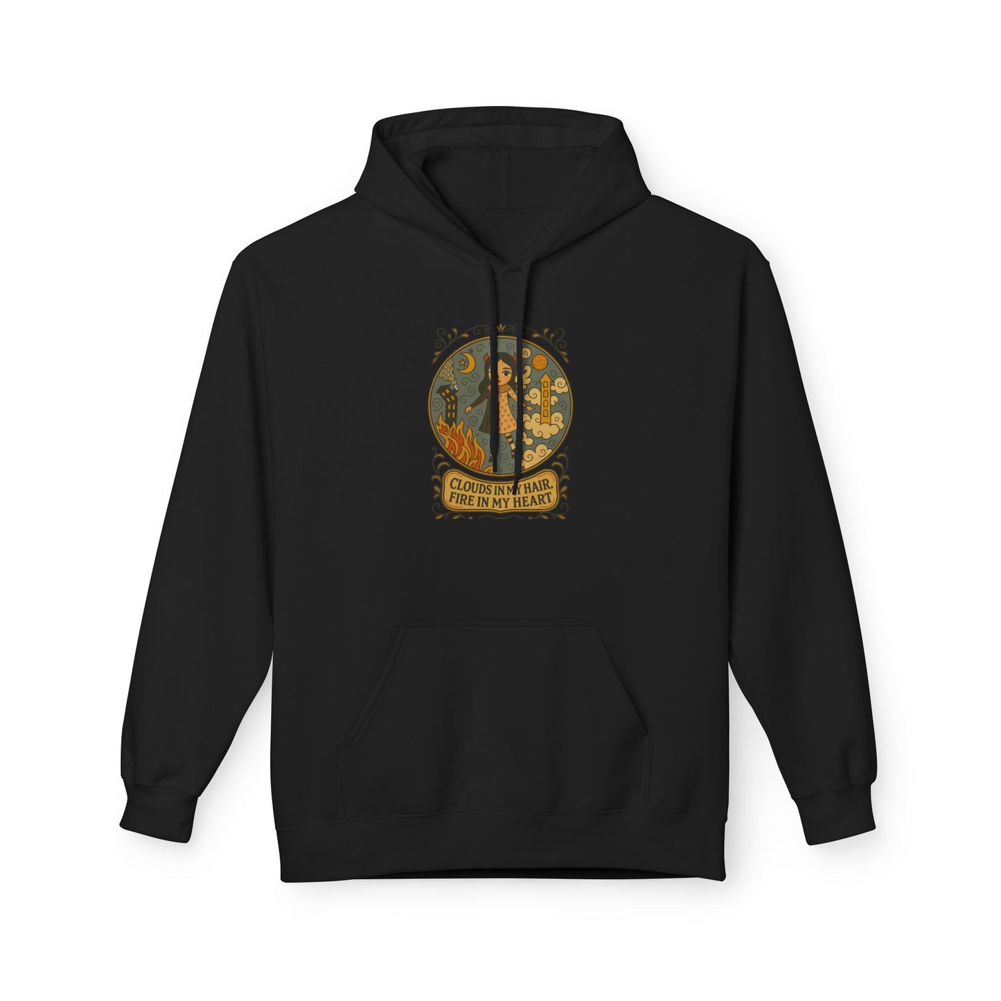 Fleece Hoodie Angel Devil Moonwoven by Luna