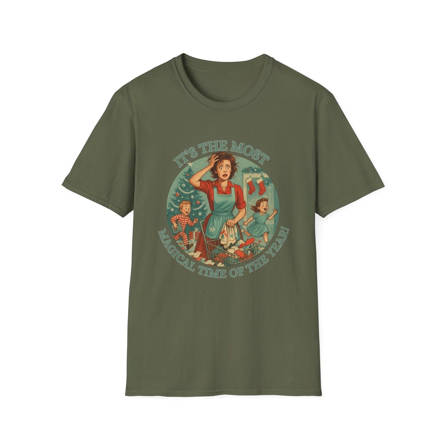 It's The Most Wonderful Time Of The Year, Sarcastic t-shirtSoftstyle T-Shirt, Holiday Gift, Funny Christmas Shirt, Festive Apparel, Unique Christmas Tee