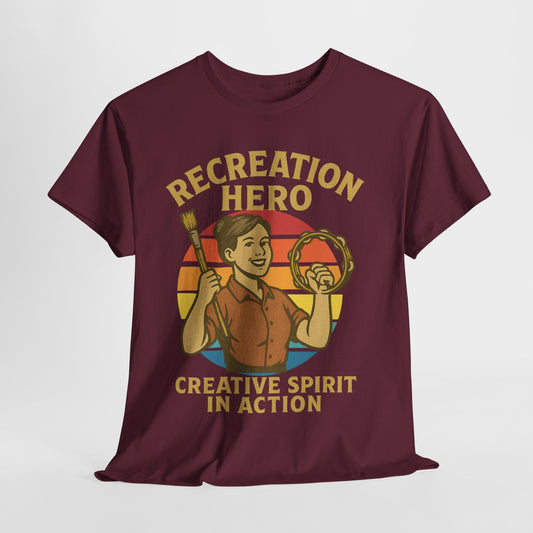 T-Shirt Recreation Hero Unisex Heavy Cotton Tee by Moonwoven by Luna