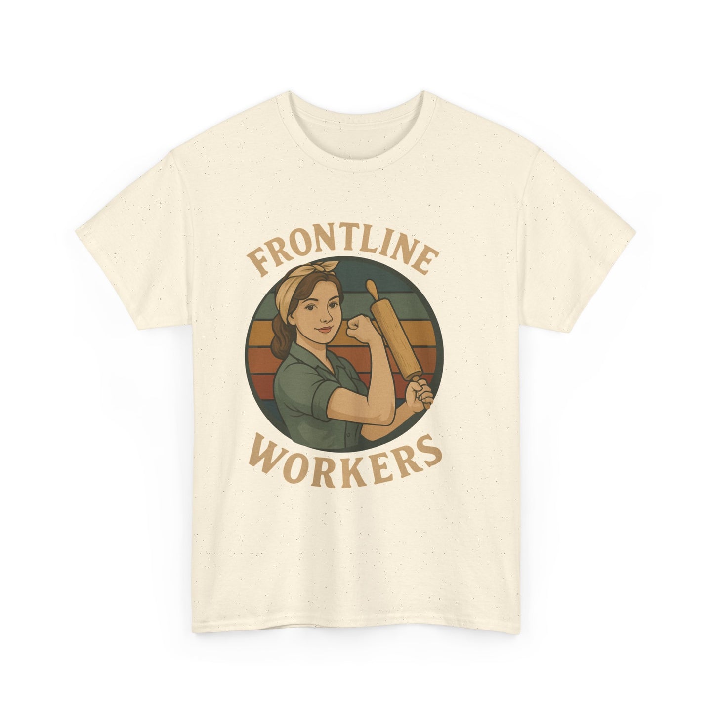 Frontline Workers Unisex Heavy Cotton Tee, Support Essential Workers Shirt, Gratitude Apparel, Healthcare Hero Gift, Everyday Comfort Tee