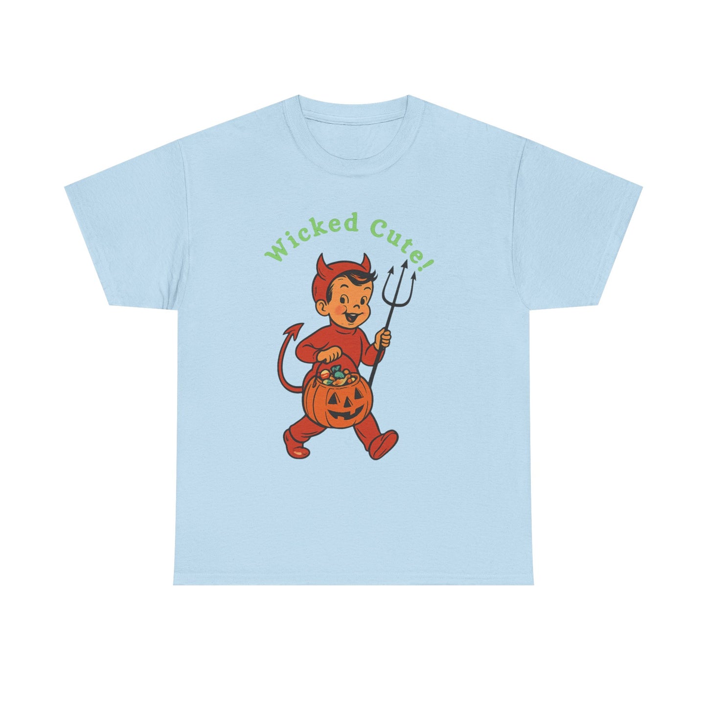 Wicked Cute Little Devil ,Halloween Tee, Unisex tee, Spooky Season Apparel, Cute Devil T-Shirt, Trick or Treat Top, Halloween Costume
