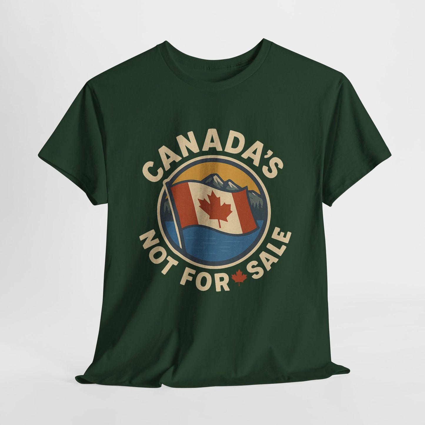 Canada's Not for Sale T-Shirt, Unisex Heavy Cotton Tee, Canadian Pride Top, Gift for Travelers, National Day Apparel, Vintage Canada Shirt
