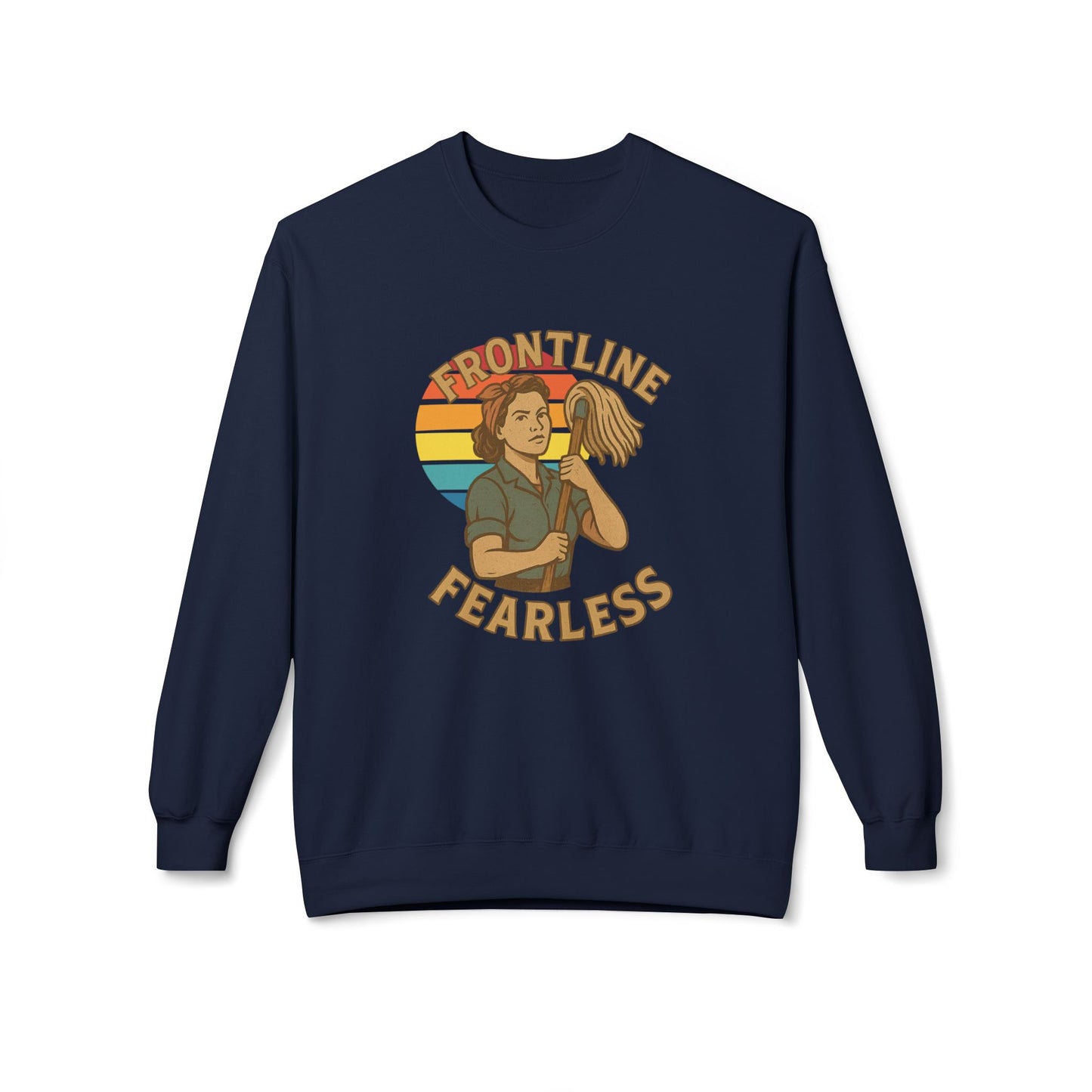 Fearless Frontline Crewneck Sweatshirt - Support Healthcare Workers, Inspirational, Cozy Gift, Casual Wear, Everyday Comfort