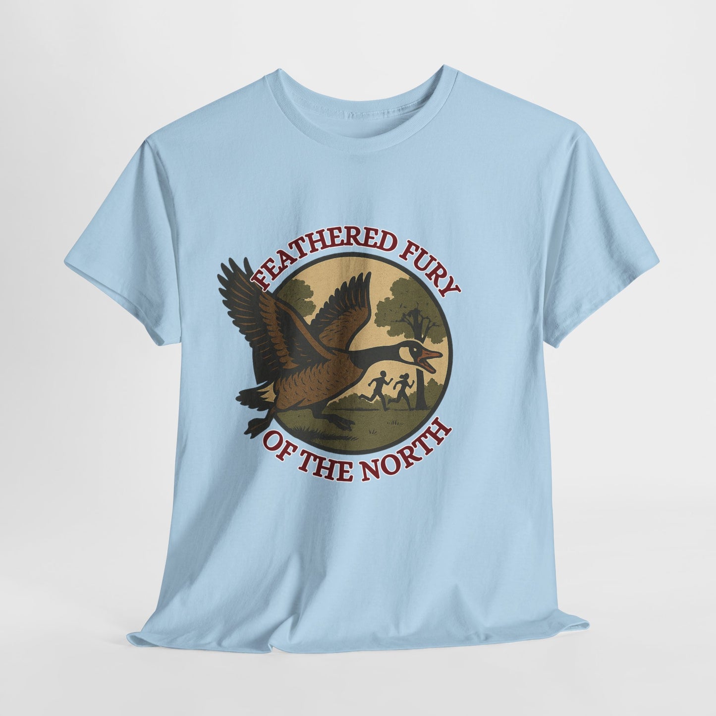 Feathered Fury of the North T-Shirt, Nature Lover Tee, Unisex Cotton Shirt, Outdoor Adventure Wear, Wildlife Enthusiast Gift