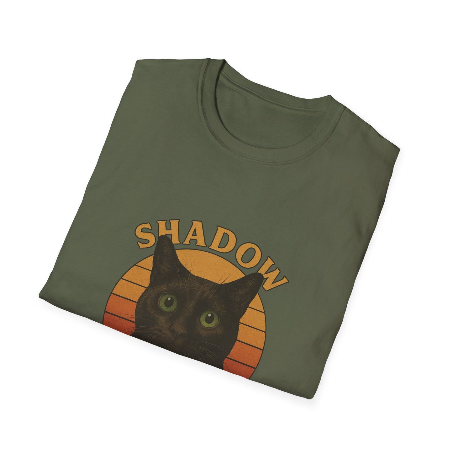 Shadow Guardian ,Black Cat T-Shirt | Perfect Gift for Cat Lovers, Halloween, Cozy Wear, Pet Enthusiasts, Unisex Style