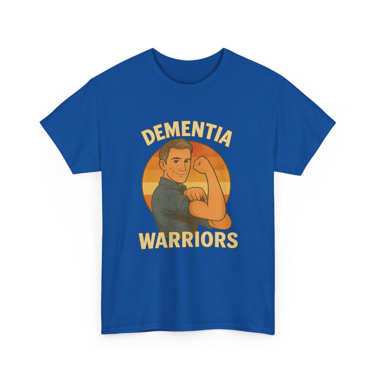 Male , Dementia Warriors Unisex Heavy Cotton Tee | Support, Awareness, Gifts, Advocacy, Comfort Wear