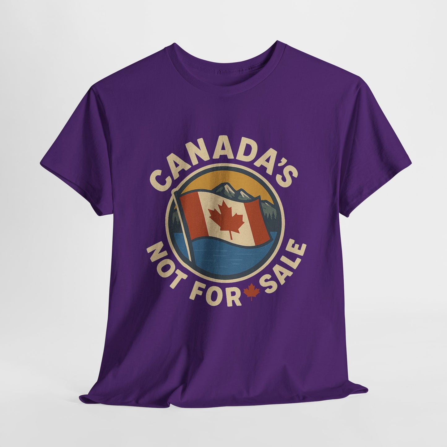 Canada's Not for Sale T-Shirt, Unisex Heavy Cotton Tee, Canadian Pride Top, Gift for Travelers, National Day Apparel, Vintage Canada Shirt