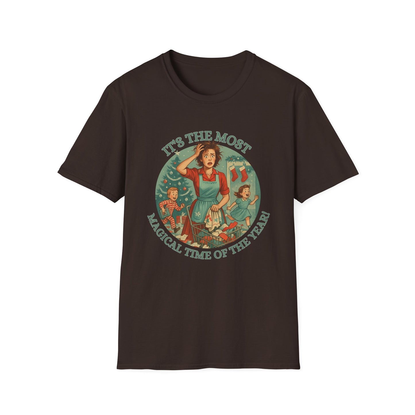 It's The Most Wonderful Time Of The Year, Sarcastic t-shirtSoftstyle T-Shirt, Holiday Gift, Funny Christmas Shirt, Festive Apparel, Unique Christmas Tee
