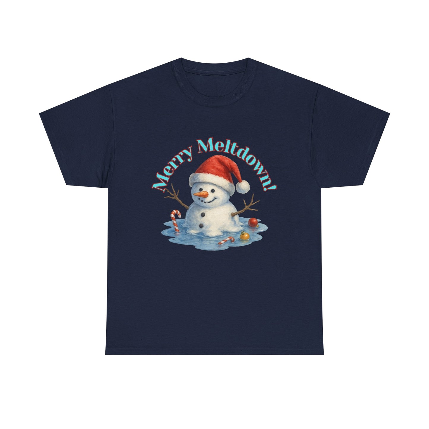 Holiday Snowman Unisex Tee - Merry Meltdown Christmas T-Shirt