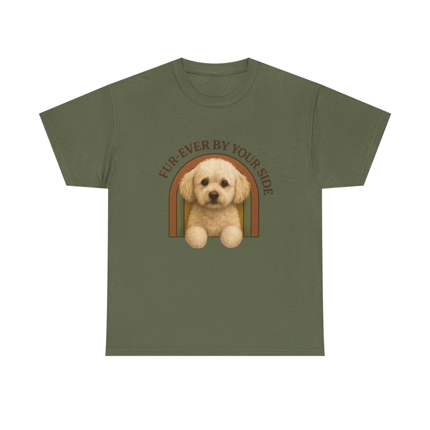Multi-poo,Lover Tee, Furever By Your Side Shirt, Cute Pet T-Shirt, Gift for Dog Owners, Unisex Cotton Tee