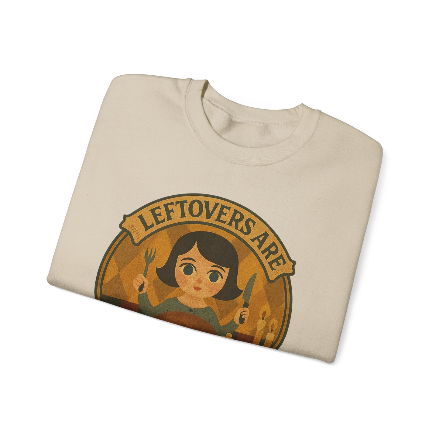 Leftovers Love Language Sweatshirt, Foodie Gift, Original Art Clothing, Moonwoven by Luna, Crewneck Jumper