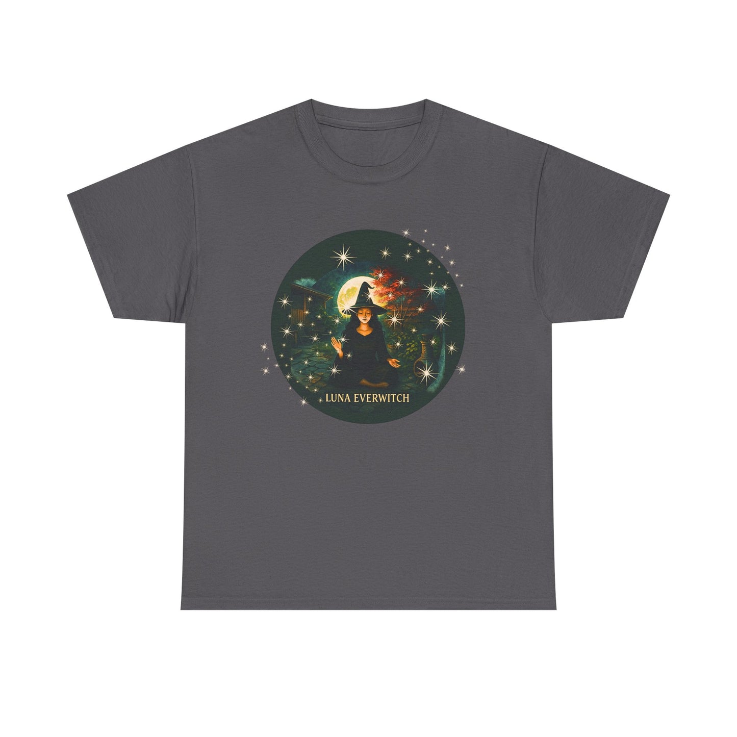 Backyard Manifestations with Luna Everwitch ,Heavy Cotton Tee, Unisex Starry T-Shirt, Celestial Aesthetic Shirt,
