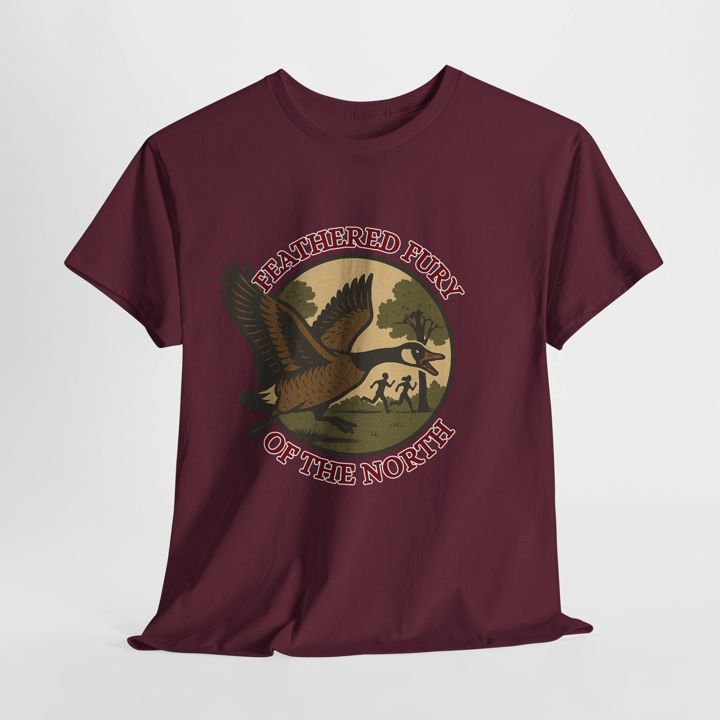 Feathered Fury of the North T-Shirt, Nature Lover Tee, Unisex Cotton Shirt, Outdoor Adventure Wear, Wildlife Enthusiast Gift