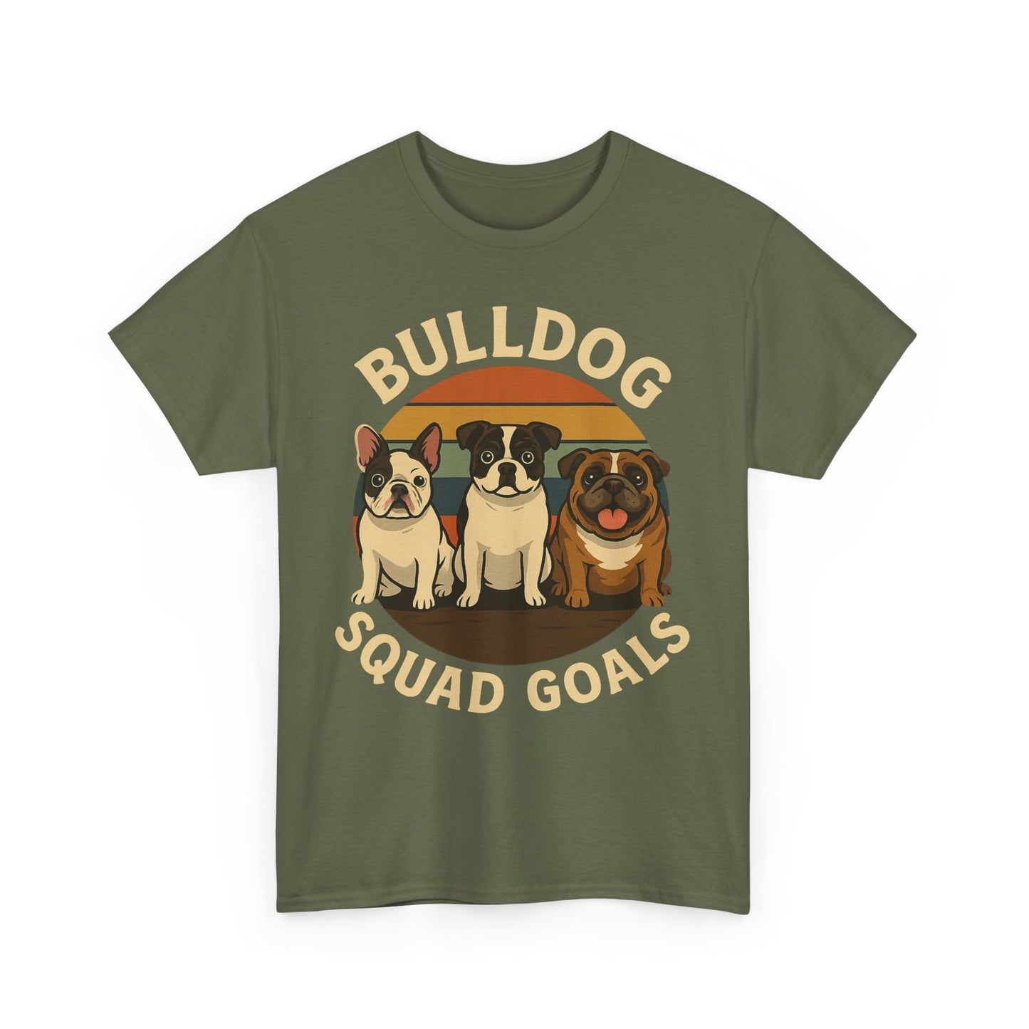 Bulldog Squad Goals Tee, Funny Pet Lovers Shirt, Unisex Cotton Tee, Dog Lover Gift, Bulldog Appreciation T-Shirt