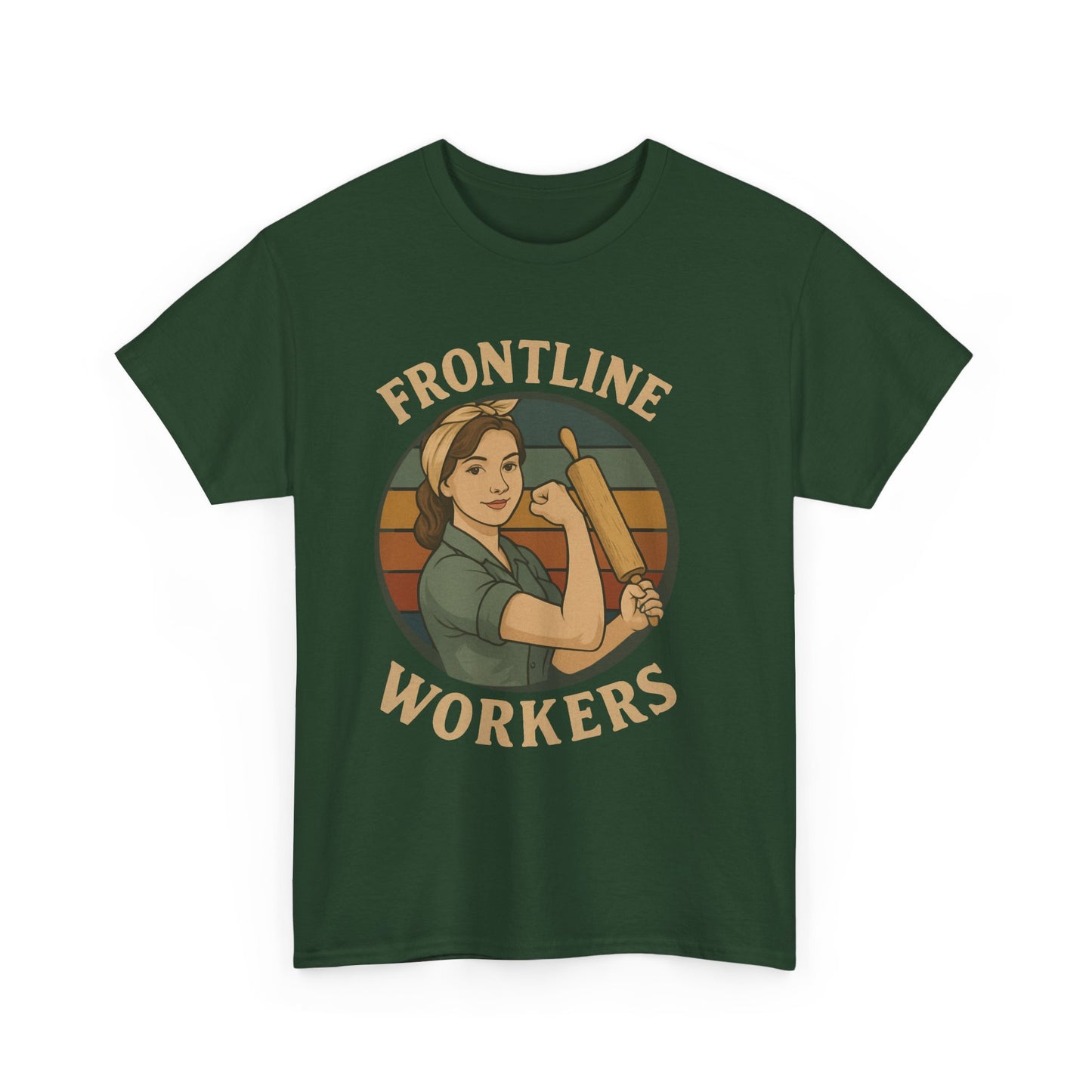 Frontline Workers Unisex Heavy Cotton Tee, Support Essential Workers Shirt, Gratitude Apparel, Healthcare Hero Gift, Everyday Comfort Tee