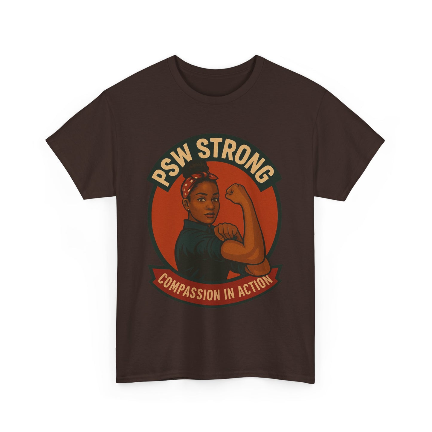 Empowering PSW Strong Tee - Compassion in Action, Gift for Healthcare Workers, Motivational T-Shirt, Supportive Apparel, Inspirational Top