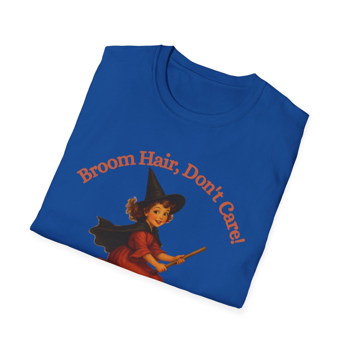 Witchy T-Shirt: Broom Hair, Don't Care | Halloween Apparel, Spooky Gift, Unisex Tee, Witch Costume , designer Moonwoven by Luna