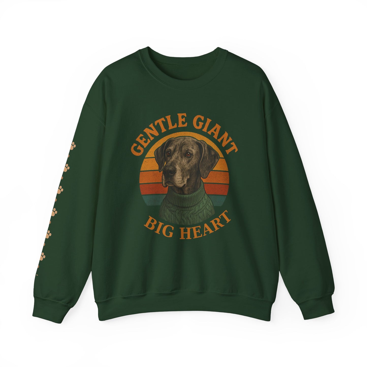 Great Dane, Gentle Giant Big Heart ,Unisex Heavy Blend™ Crewneck Sweatshirt