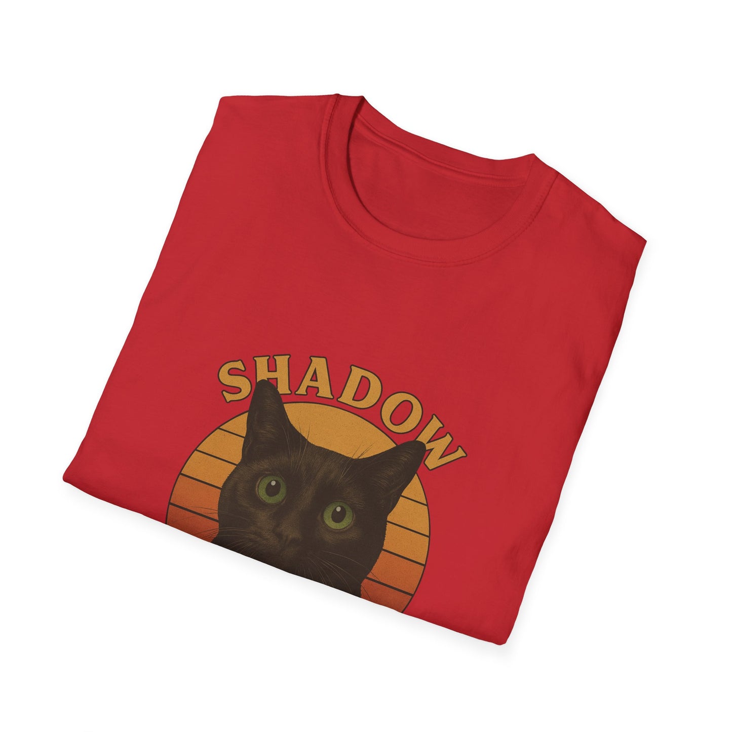 Shadow Guardian ,Black Cat T-Shirt | Perfect Gift for Cat Lovers, Halloween, Cozy Wear, Pet Enthusiasts, Unisex Style