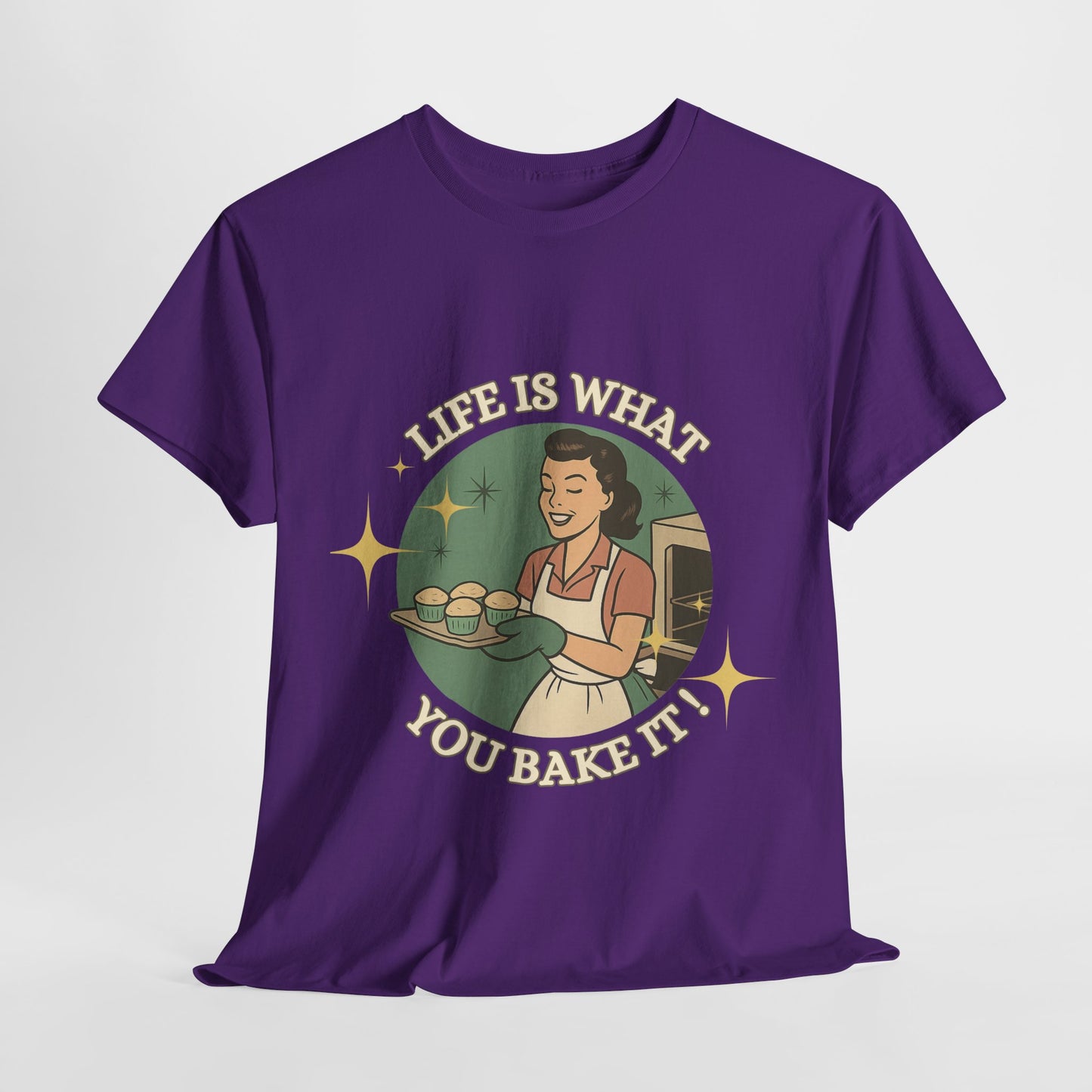 Life's What You Bake It ! ,Baking Enthusiast Tee - "Life is What You Bake It" - Baking Gift, Kitchen Lover Shirt, Foodie Apparel, Culinary Gift Idea, Cozy Casual Wear