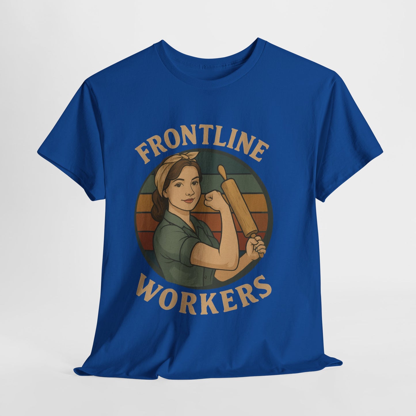Frontline Workers Unisex Heavy Cotton Tee, Support Essential Workers Shirt, Gratitude Apparel, Healthcare Hero Gift, Everyday Comfort Tee