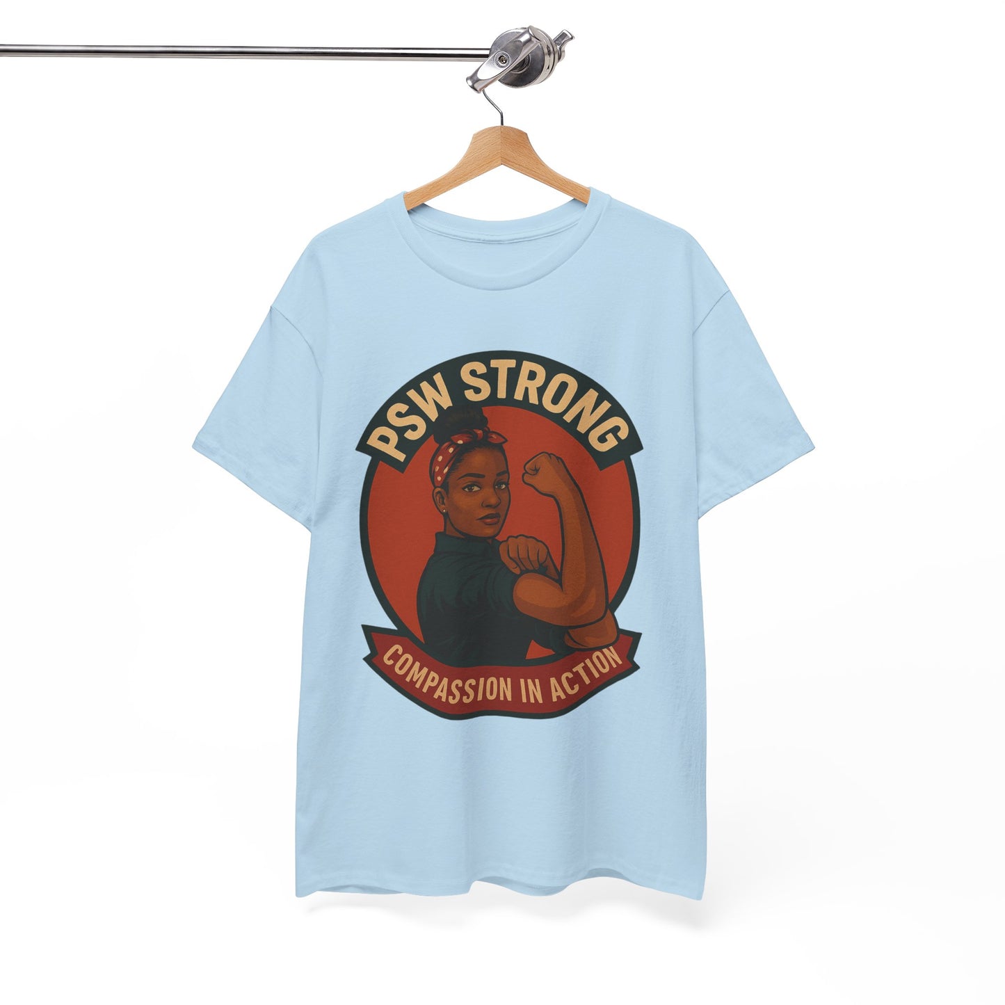 Empowering PSW Strong Tee - Compassion in Action, Gift for Healthcare Workers, Motivational T-Shirt, Supportive Apparel, Inspirational Top