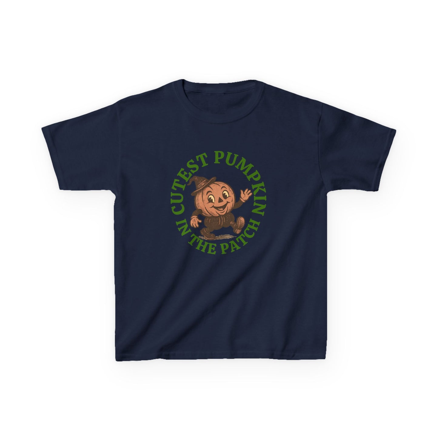 Cutest Pumpkin in the Patch Halloween Tee , Vintage Style Jack-o'-Lantern Shirt for Kids & Adults ,Retro Fall T-Shirt